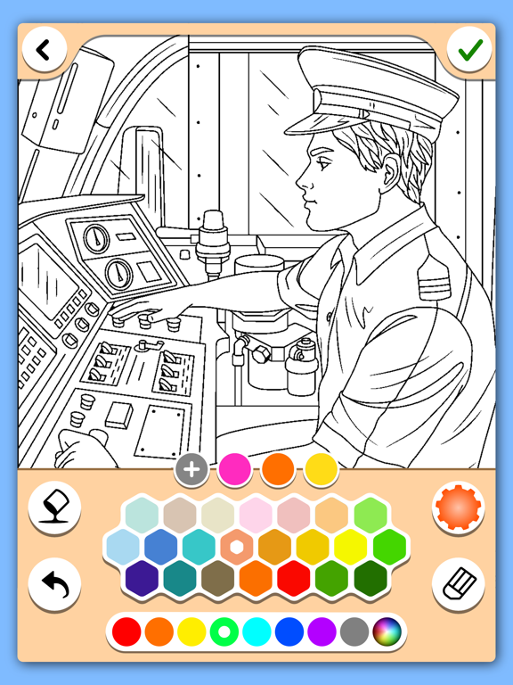 Trains coloring pages screenshot 2