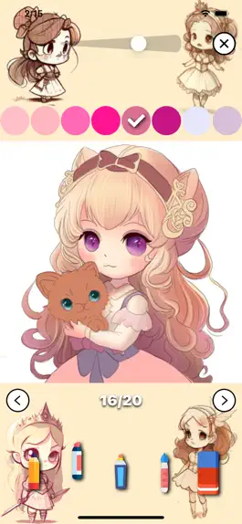 Game screenshot Drawing and Coloring Princess apk