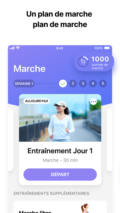 Screenshot #2 pour ‎Podometre: compteur de pas