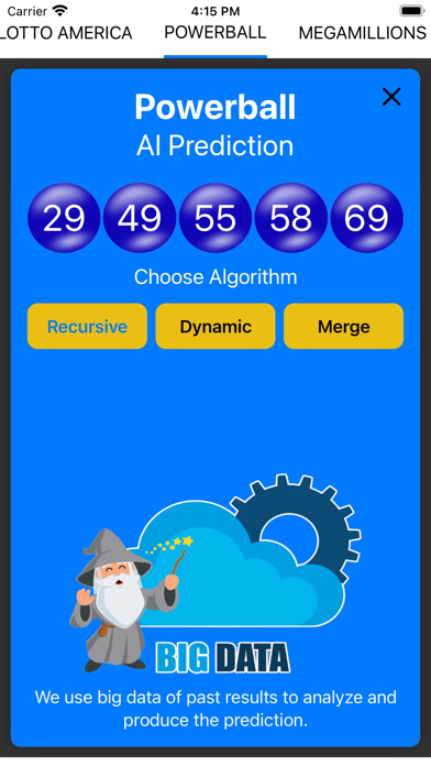 Lotto AI Prediction Screenshot