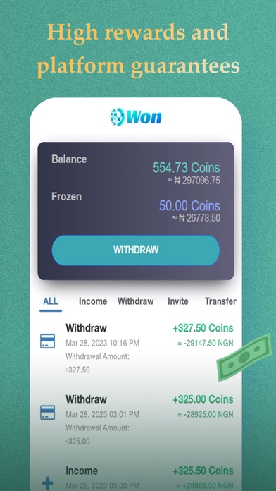 Won: Sell Gift Cards Screenshot
