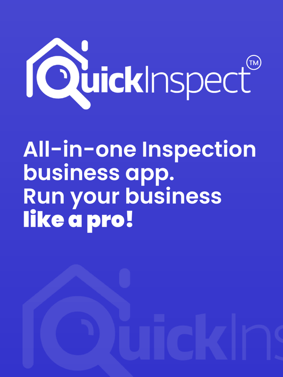 QuickInspect iPad screenshot 1 - Business app