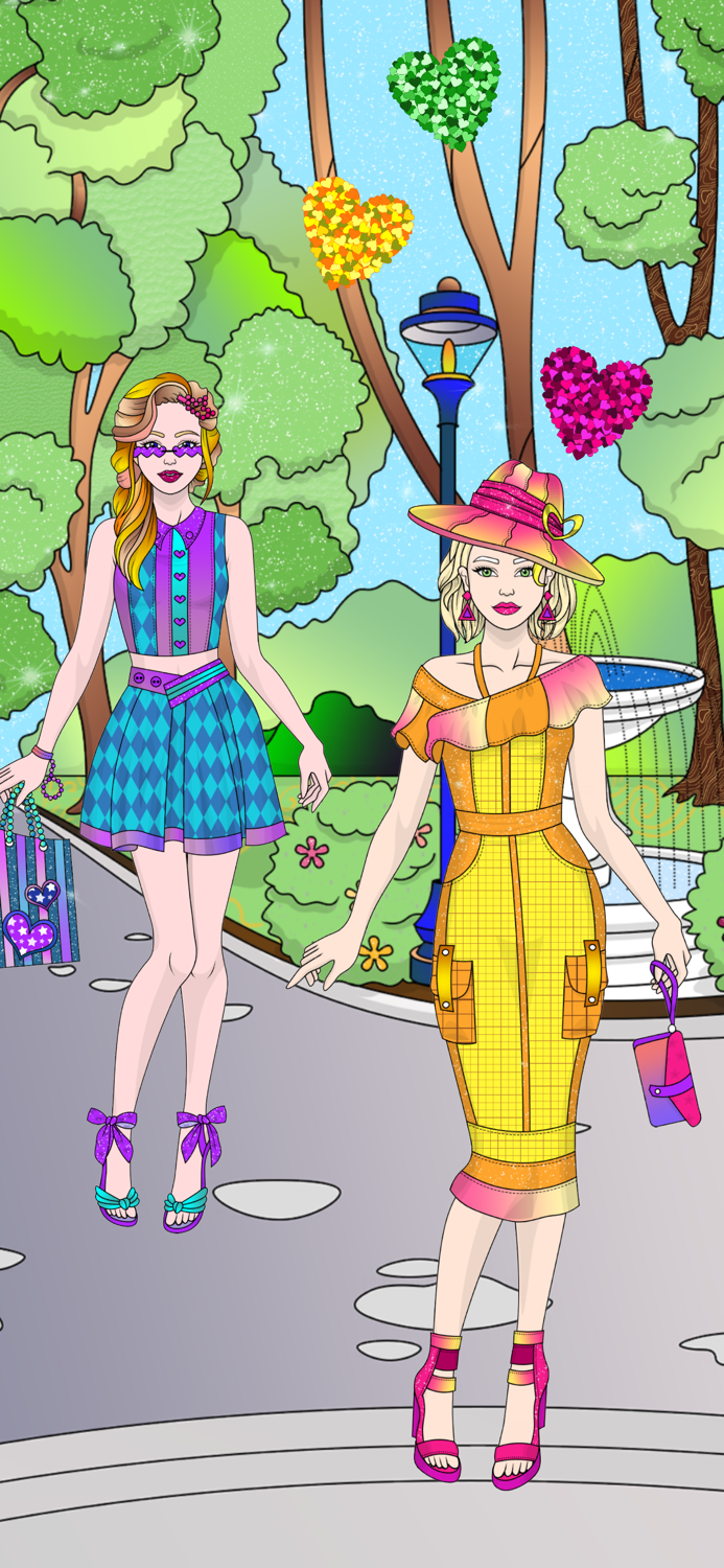 College Girl Coloring Dress Up