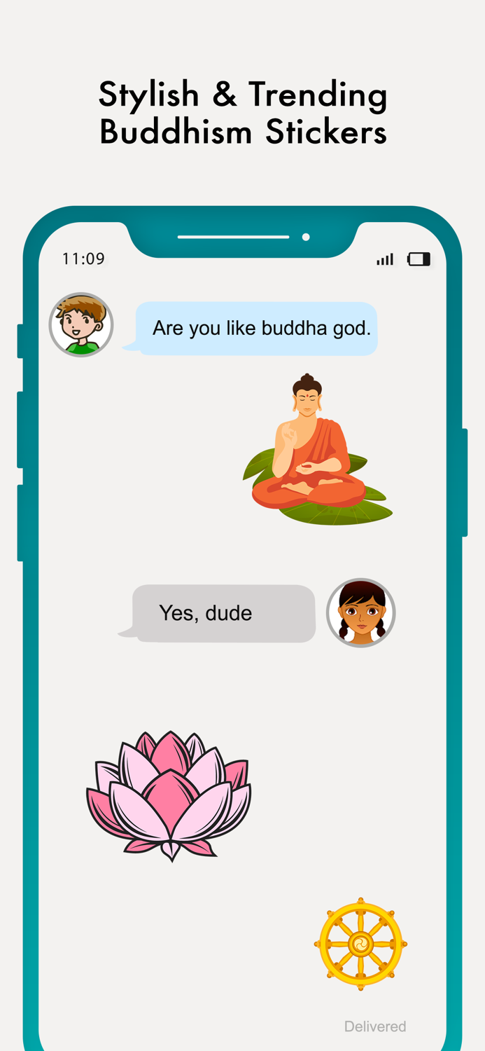 Buddhism Stickers and Emoji
