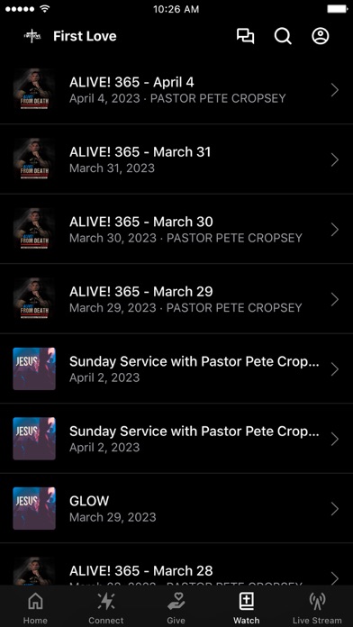 First Love Church App Screenshot