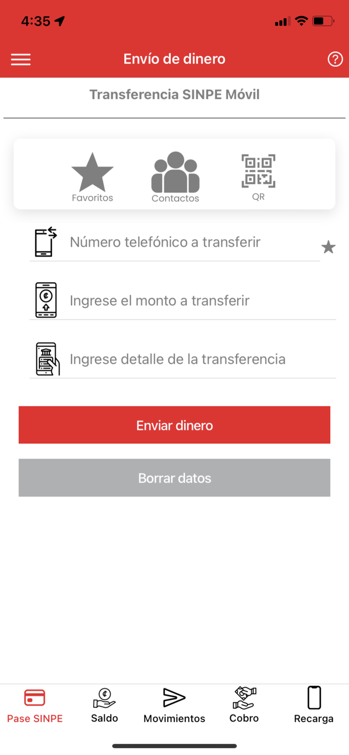 Davivienda SINPE Móvil Línea