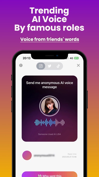LMK4ins-Send AI voice messages
