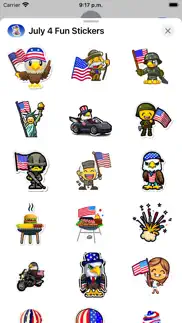 july 4 fun stickers iphone capturas de pantalla 2