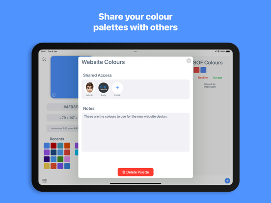Screenshot #6 pour Developer Colour Palette