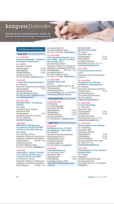 radiologie technologie Screenshot