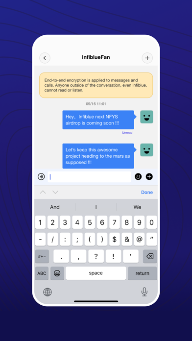 InfiblueChat Screenshot
