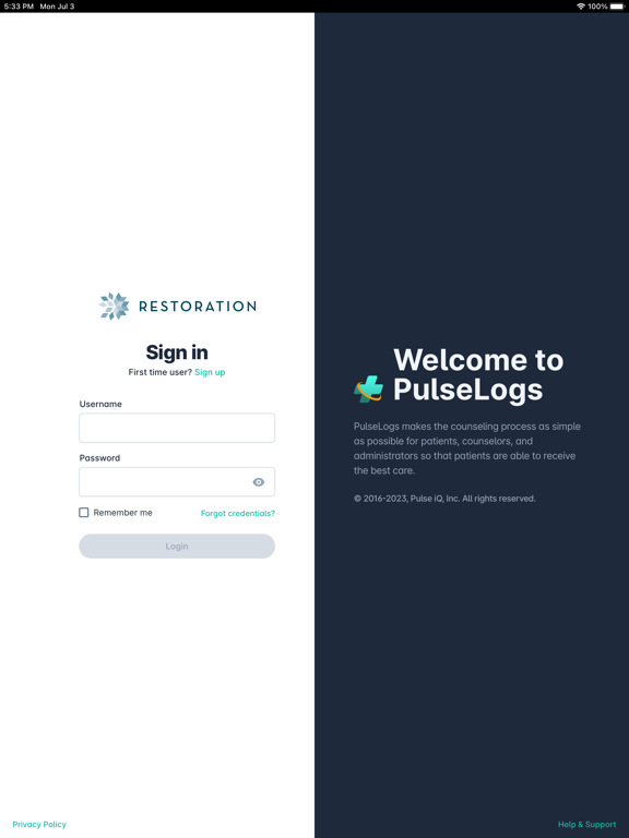 Restoration PulseLogs iPad screenshot 4 - Medical app