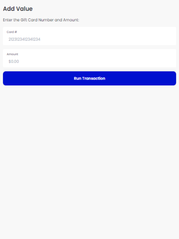 WorldGiftCard Terminal