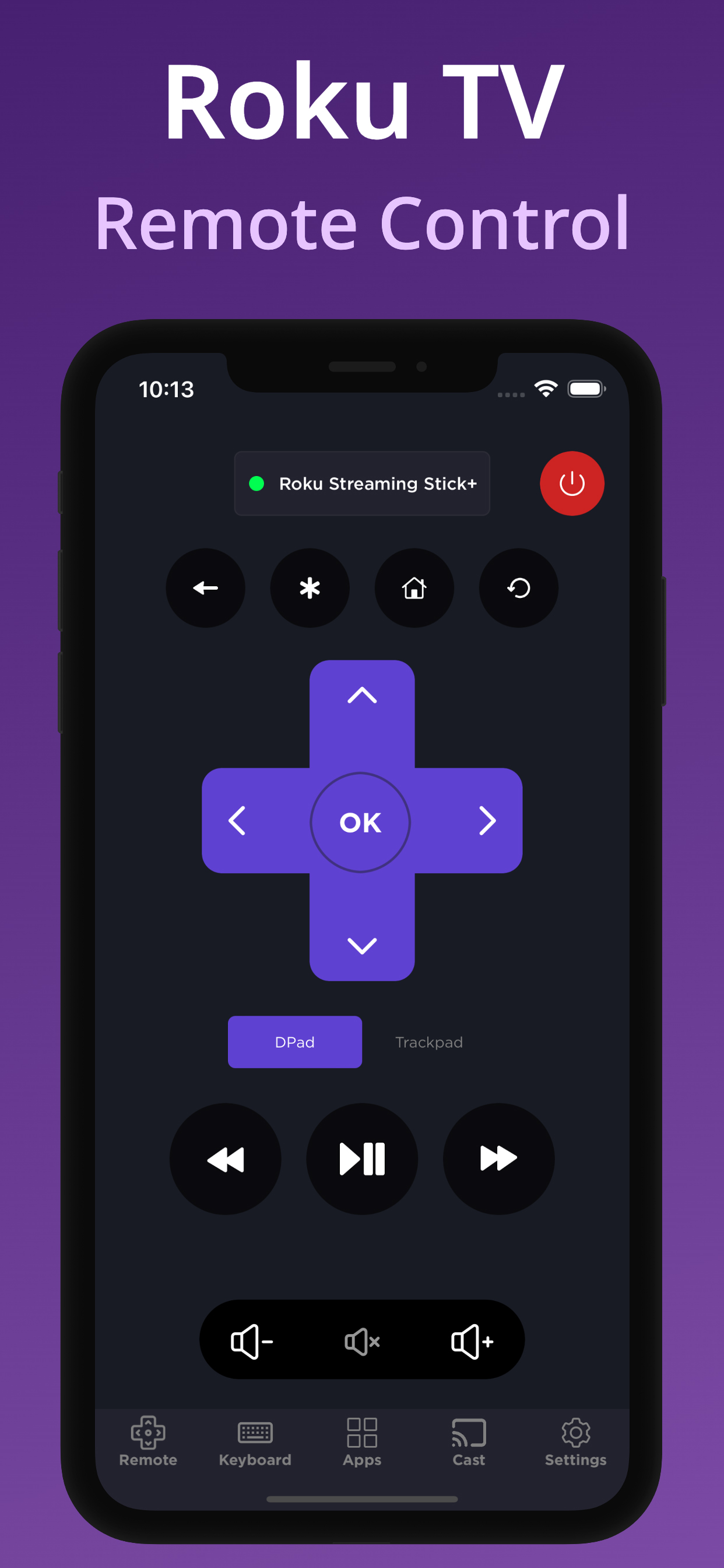 Remote for RokuTV - Smart TV