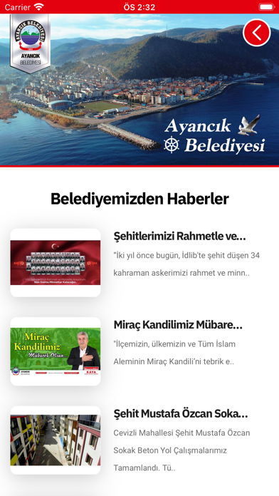 Ayancık Belediyesi Screenshot