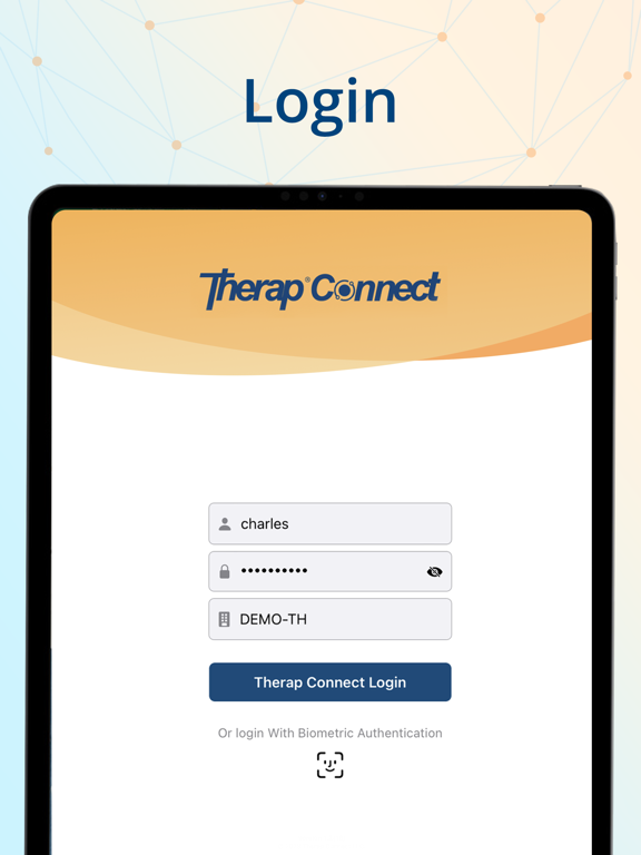 Therap Connect iPad screenshot 1 - Business app