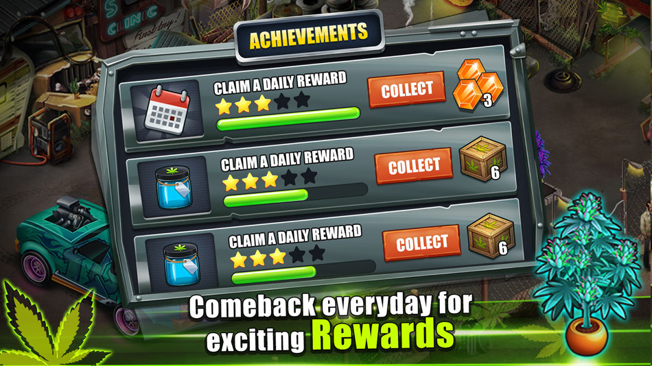 #3. Idle Weed Farm - Tycoon Game (iOS) Podle: The Game Storm Studios