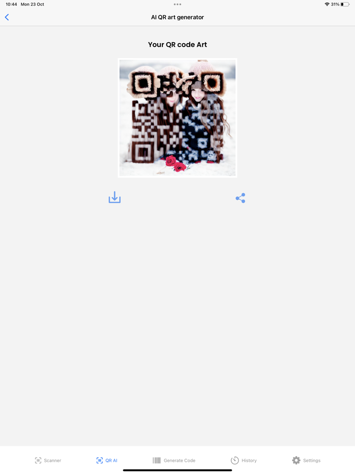 QR code Reader AI Art Creator