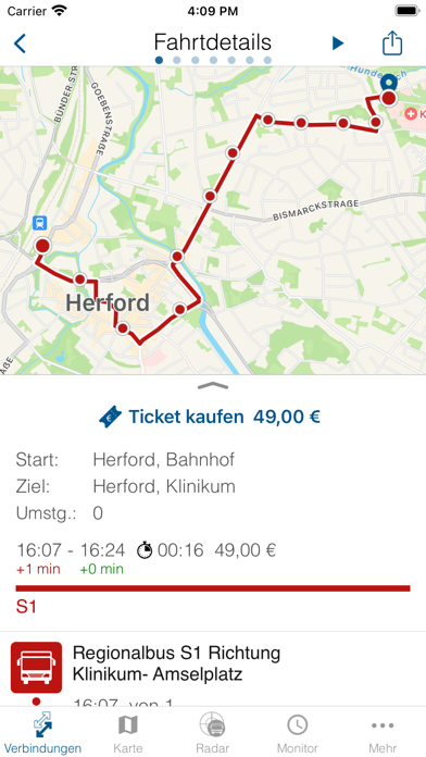 Bus App Kreis Herford Screenshot