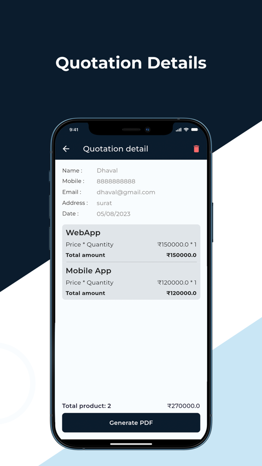 #4. Quick Quotation Maker (iOS) By: MicraSol LLP