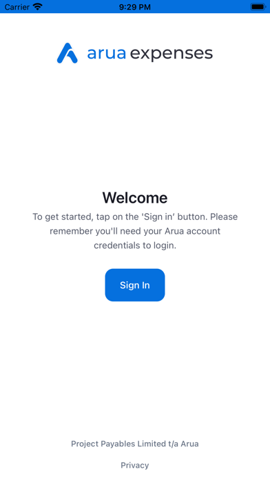Arua Expenses Screenshot