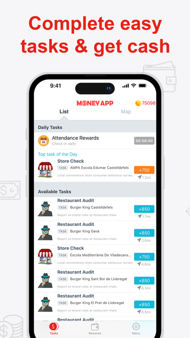 Money App – Cash & Rewards App Screenshot