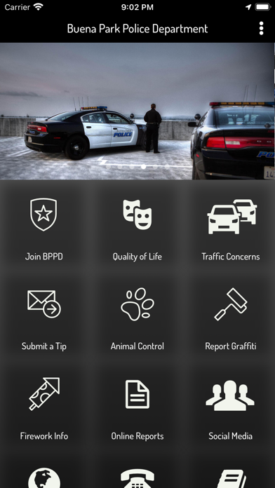 Buena Park Police Department Screenshot