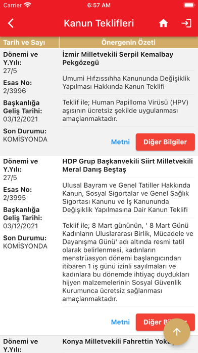 TBMM Mobil Screenshot