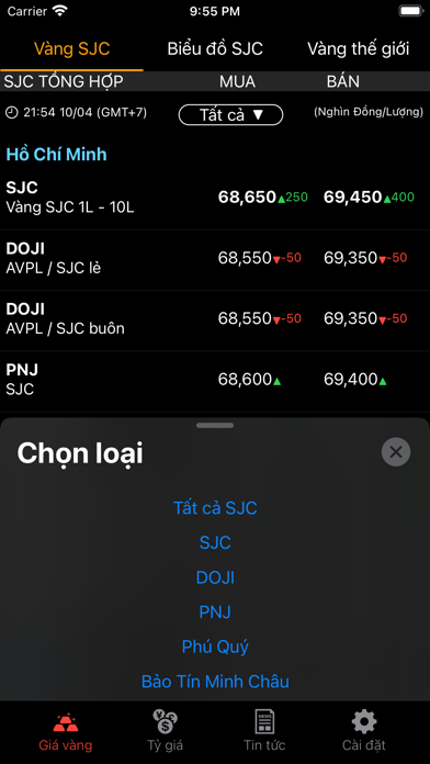 Gia Vang VN Screenshot