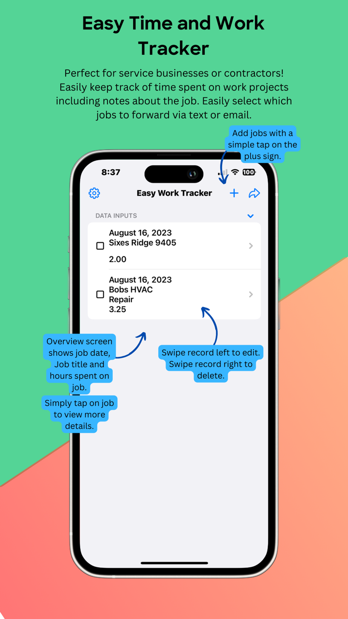 Easy Time and Work Tracker