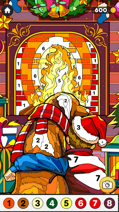 Christmas Coloring By Numbers Screenshot