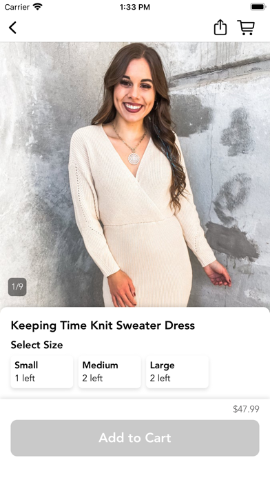 Glamour & Grace Boutique Screenshot