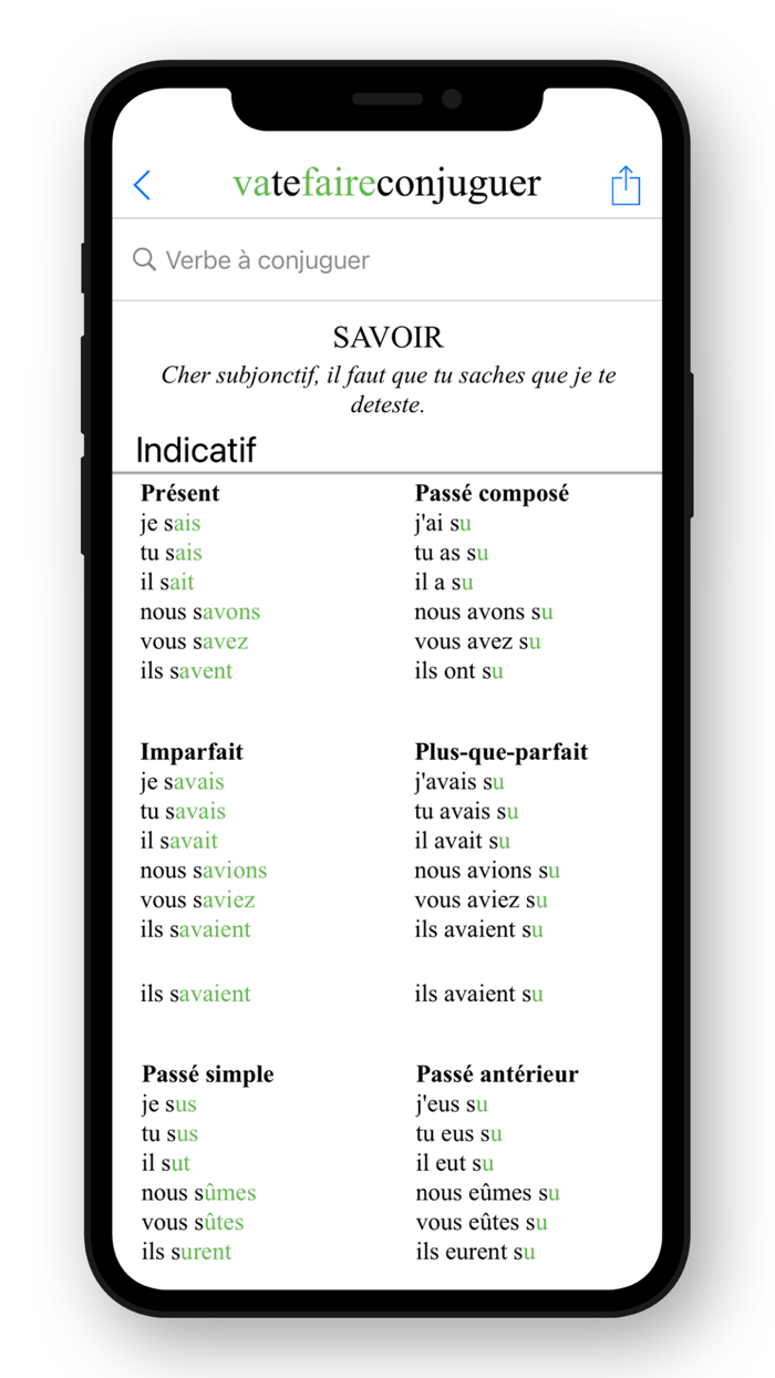 French Conjugation.