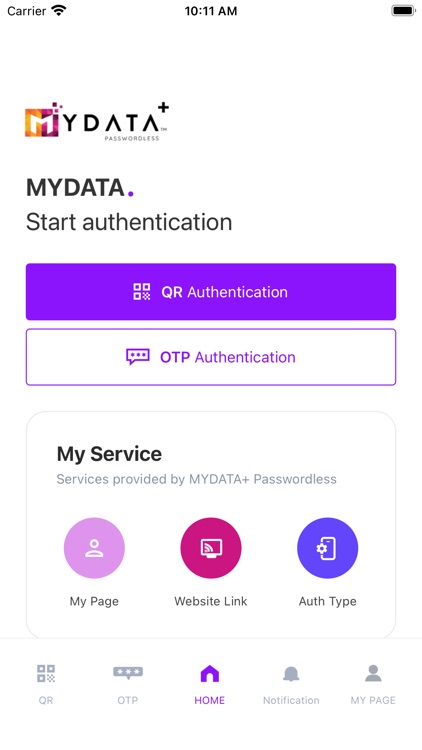 MYDATA+ Passwordless