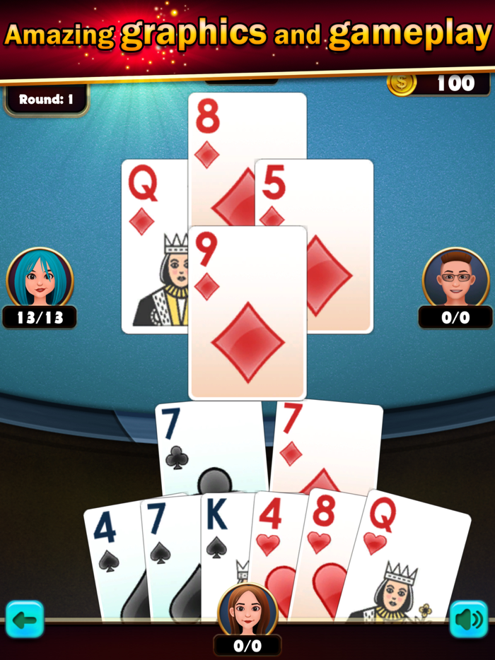 Hearts Classic Offline Card