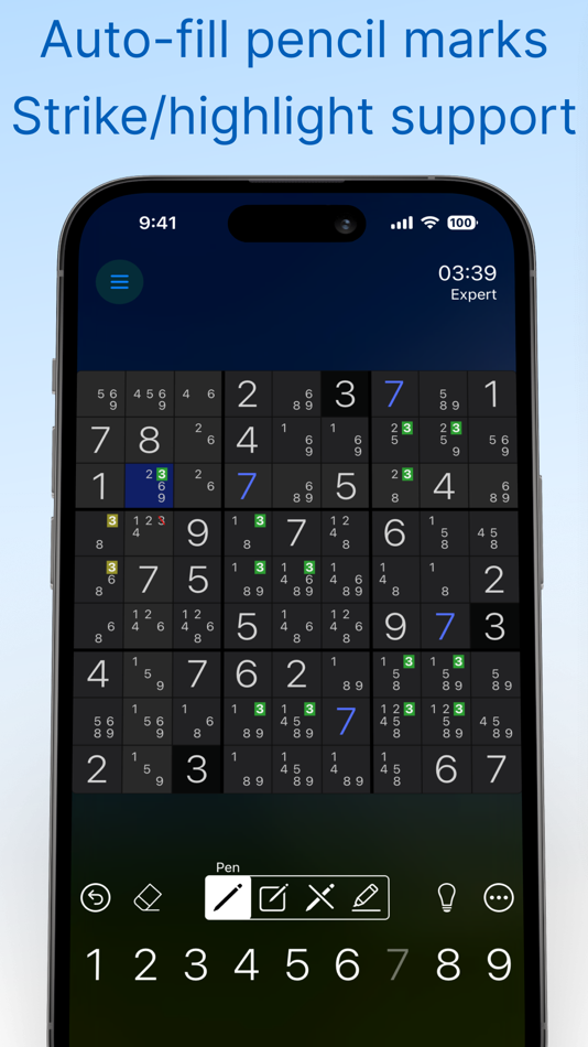 #3. Sudoku Pro ~ classic puzzles (iOS) By: Tobeas Brennan