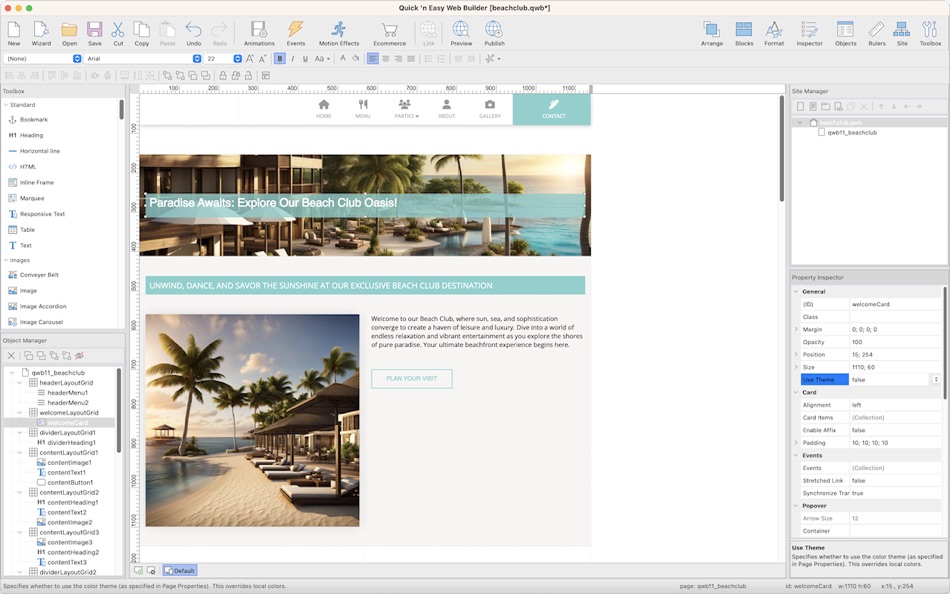 #2. Quick 'n Easy Web Builder 11 (macOS) 由: Pablo Software Solutions