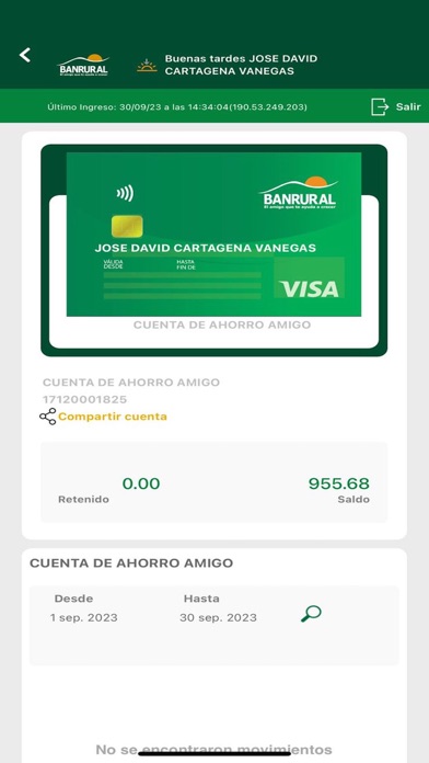 Banrural Móvil Honduras Screenshot