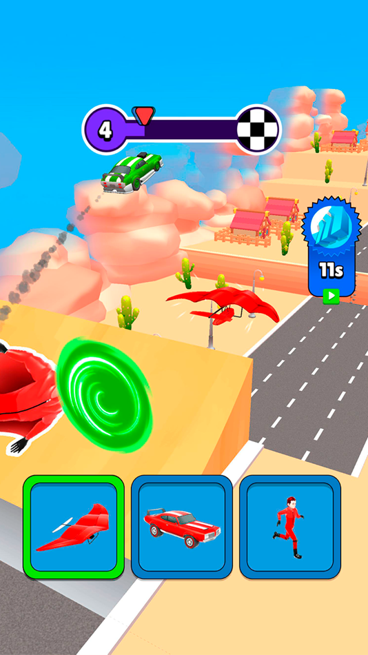 #4. Shape Shifting Race (iOS) By: Vira Games Inc.