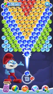 the smurfs - bubble pop iphone screenshot 2