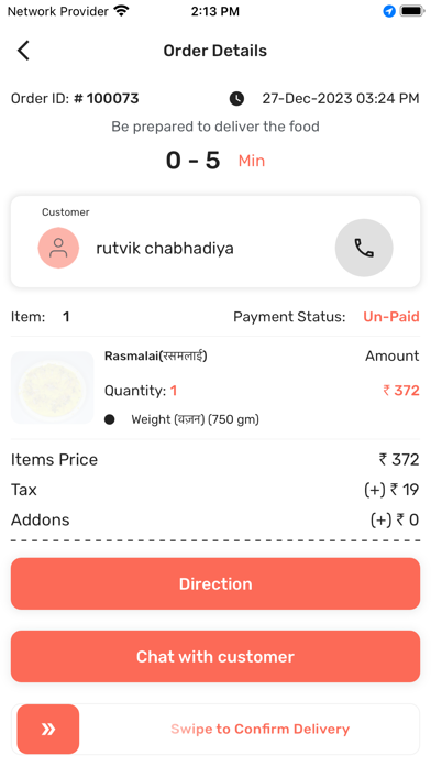 NASN delivery Screenshot