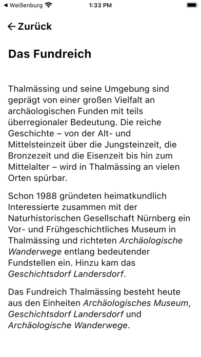 FUNDREICH Thalmässing-Die App Screenshot