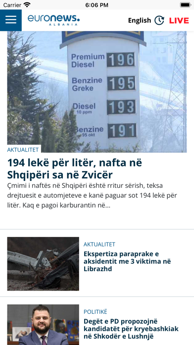 Euronews Albania Screenshot