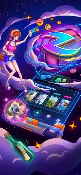 Game screenshot ZET: A Creative AI Social Hub mod apk