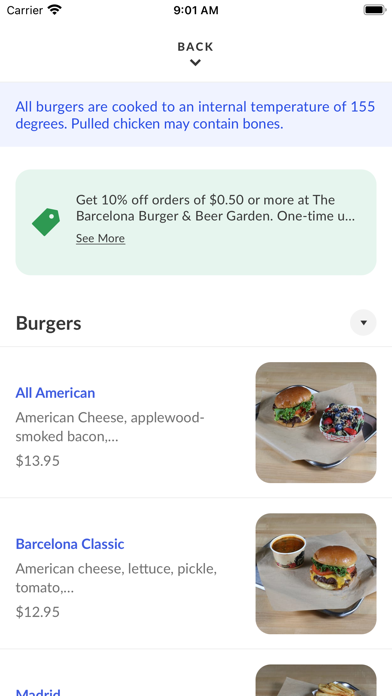 The Barcelona Burger Screenshot