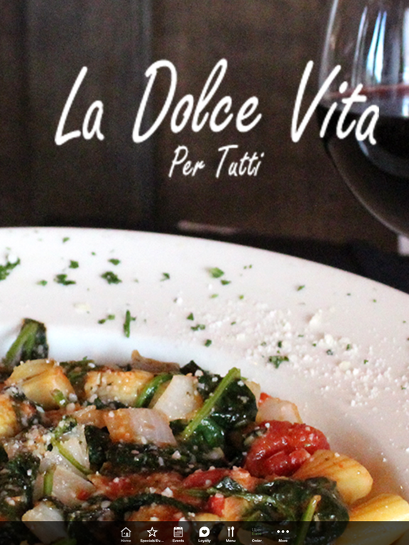 La Dolce Vita Per Tutti iPad screenshot 1 - Food & Drink app