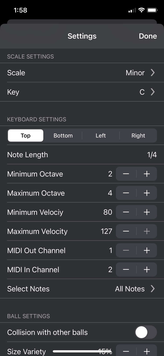 BounceBud Physics Based MIDI