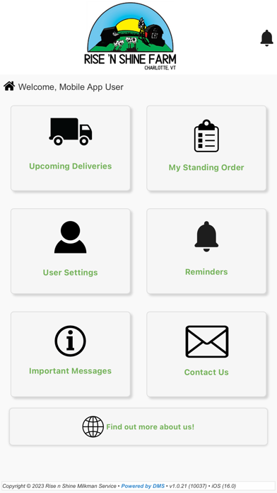 Rise 'n Shine Milkman Service Screenshot
