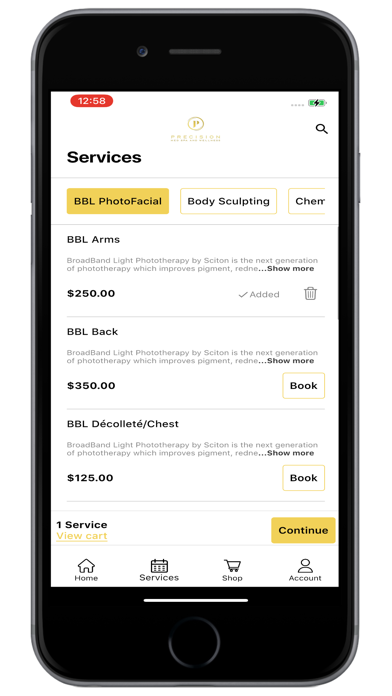 Precision Med Spa & Wellness Screenshot