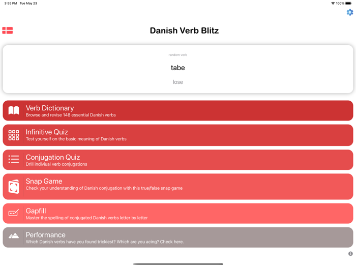 Danish Verb Blitz